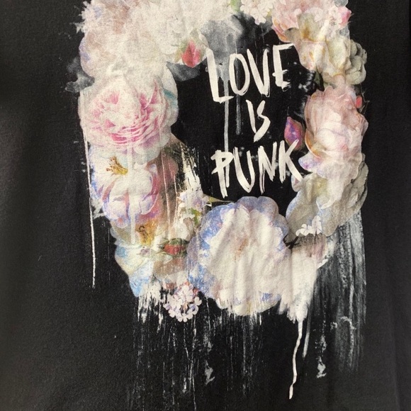 Zara “Love Is Punk” T-shirt Size Small - Picture 5 of 10